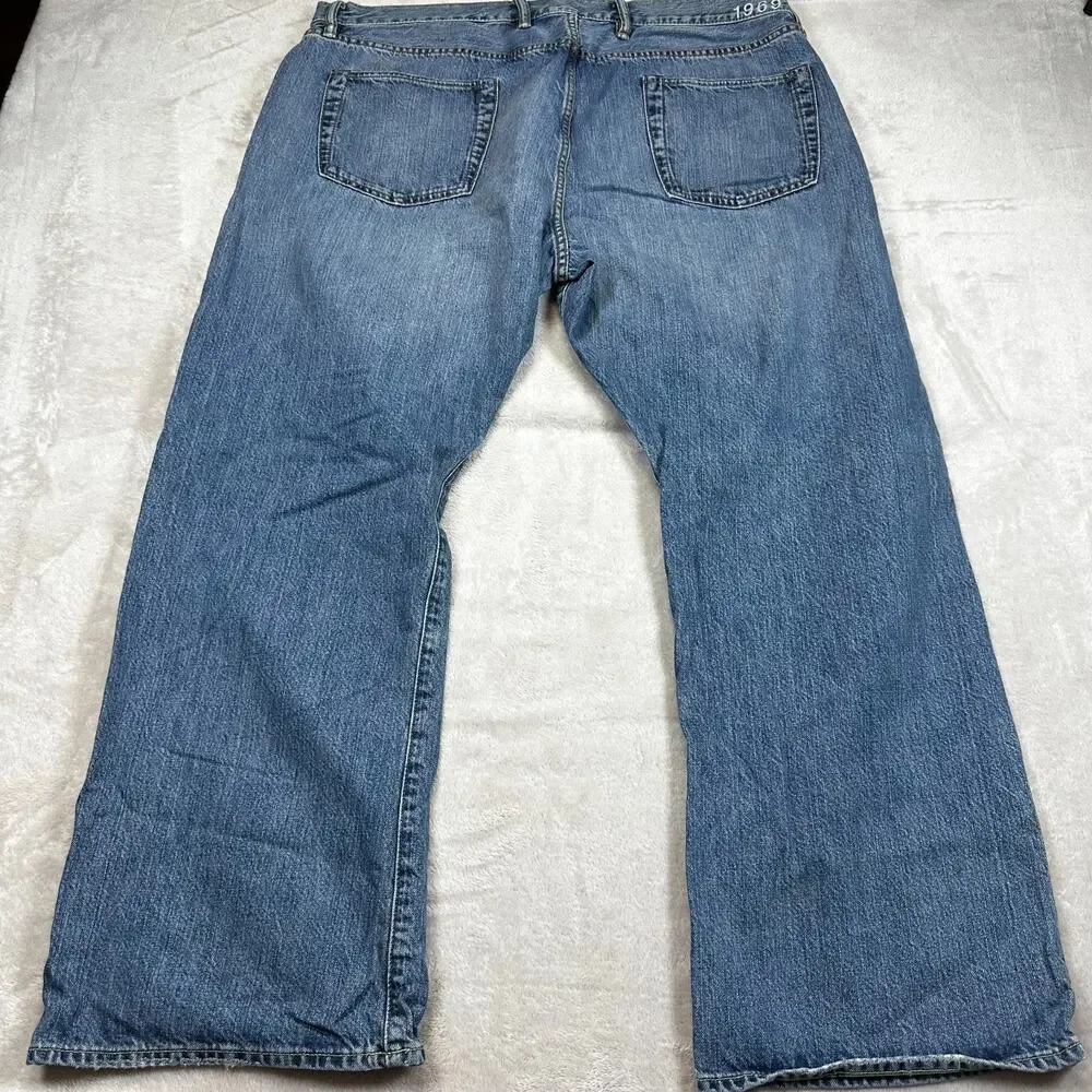 Gap 1969 Loose Fit Jeans Mens 40x30 Medium Wash 100% Cotton 5 Pocket Denim